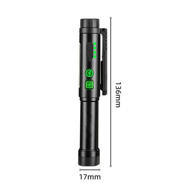 Multifunctional Dual Magnetic Pen Clip Flashlight, Outdoor Portable Inspection Work Pen Light — view 14