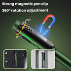 Multifunctional Dual Magnetic Pen Clip Flashlight, Outdoor Portable Inspection Work Pen Light — view 6