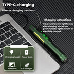 Multifunctional Dual Magnetic Pen Clip Flashlight, Outdoor Portable Inspection Work Pen Light — view 7
