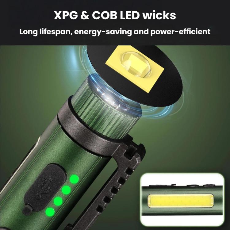 Multifunctional Dual Magnetic Pen Clip Flashlight, Outdoor Portable Inspection Work Pen Light — view 12