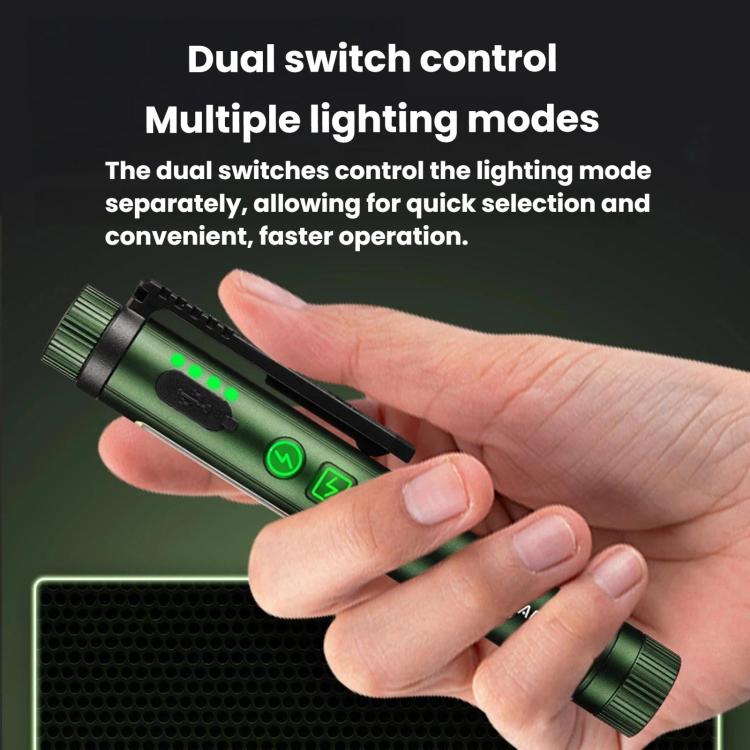 Multifunctional Dual Magnetic Pen Clip Flashlight, Outdoor Portable Inspection Work Pen Light — view 13