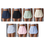 High-Waisted Form-Fitting Two-Piece Style Tennis Skirt With Back Pockets