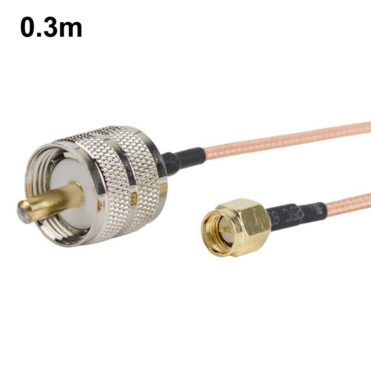 SMA Male To PL259 UHF Male RG316 RF Connection Cable — 0.15m