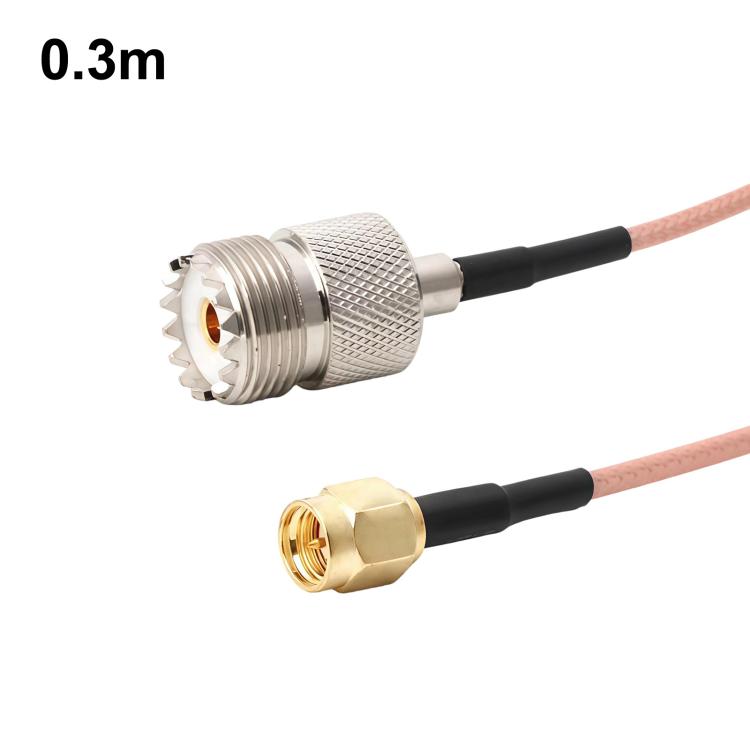 SMA Male To UHF Female S0239 Coaxial Cable RG316 RF Extension Cable — 0.15m