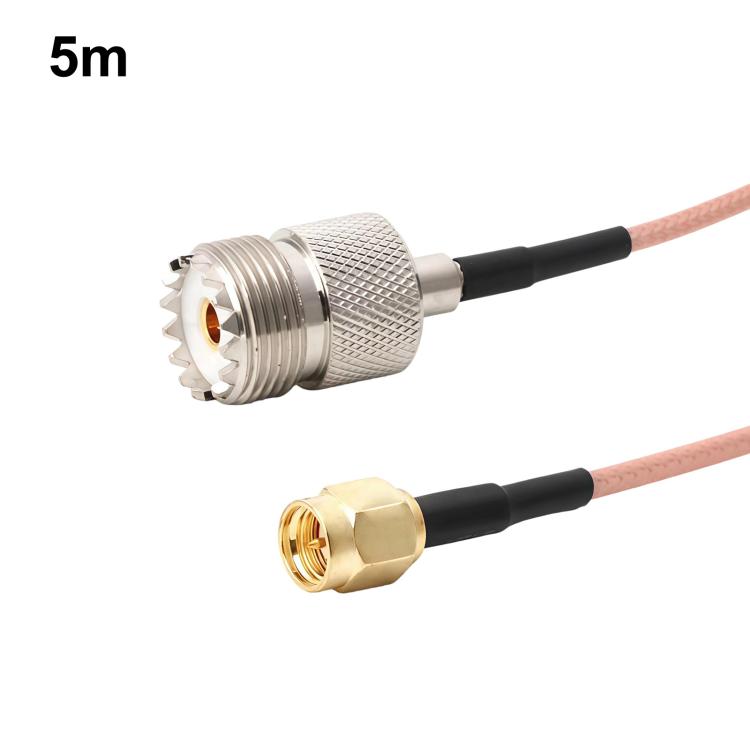 SMA Male To UHF Female S0239 Coaxial Cable RG316 RF Extension Cable — 3m