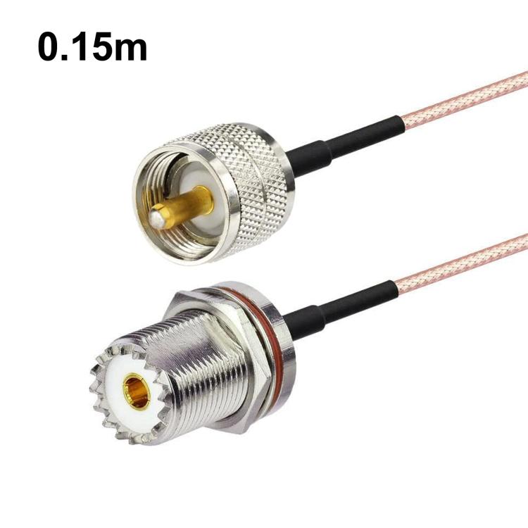 UHF PL-259 To SO-239 Male To Female RG316 RF Cable — 0.1m