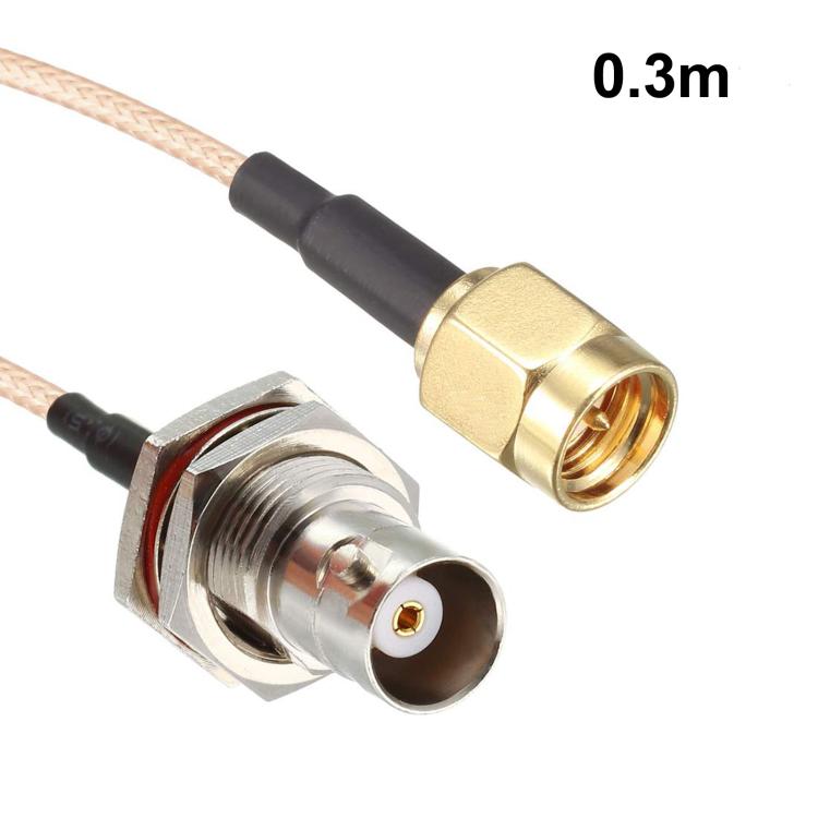 SMA Male To BNC Female RF Coaxial Cable RG316 Patch Cable — 0.15m
