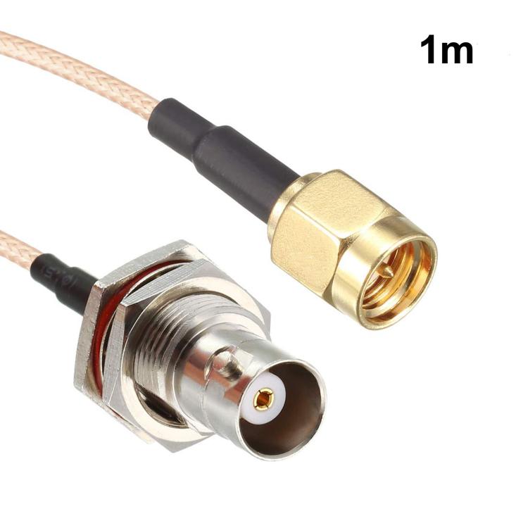 SMA Male To BNC Female RF Coaxial Cable RG316 Patch Cable — 0.3m