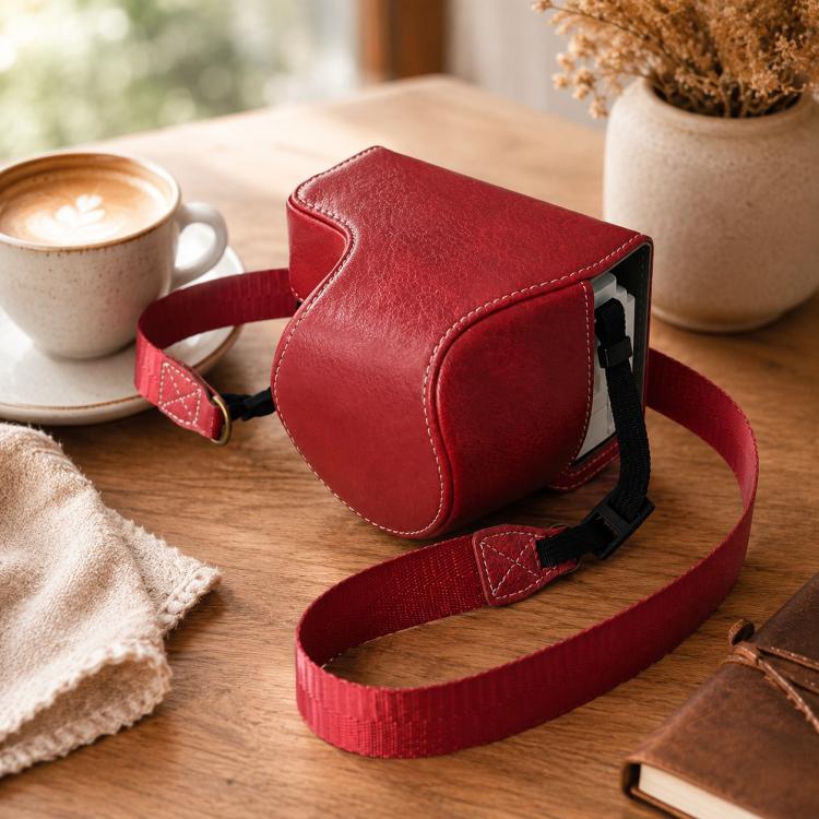 For Sony ZV-E10 II / ZV-E10M2 PU Leather Camera Case Bag Protective Half Body Cover With Shoulder Strap — view 10