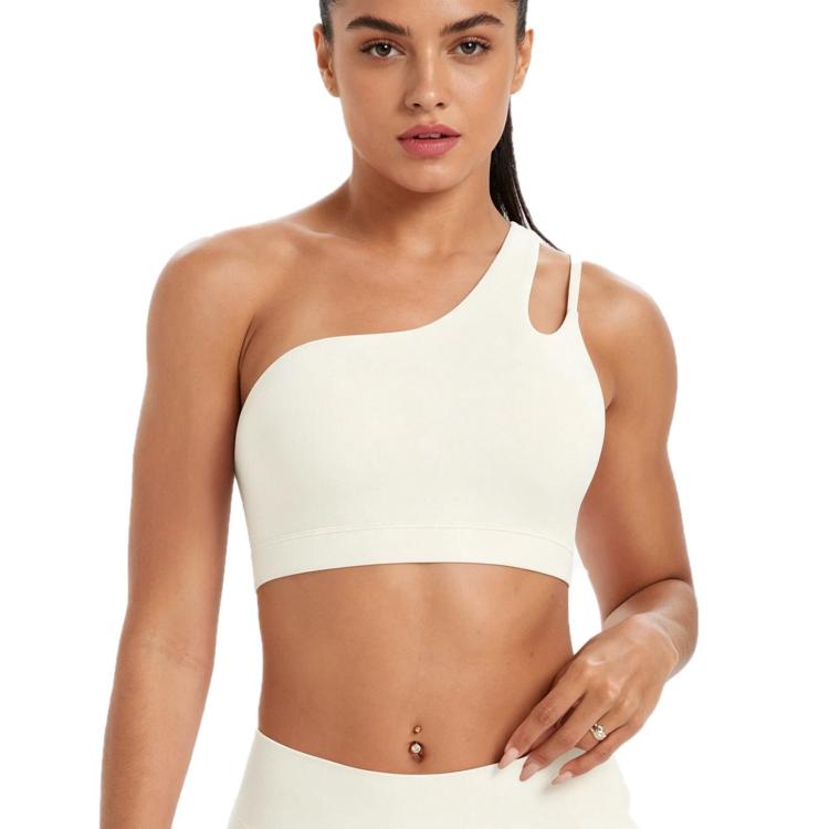 One-Shoulder Backless Sports Bra For Running Fitness And Yoga — view 17