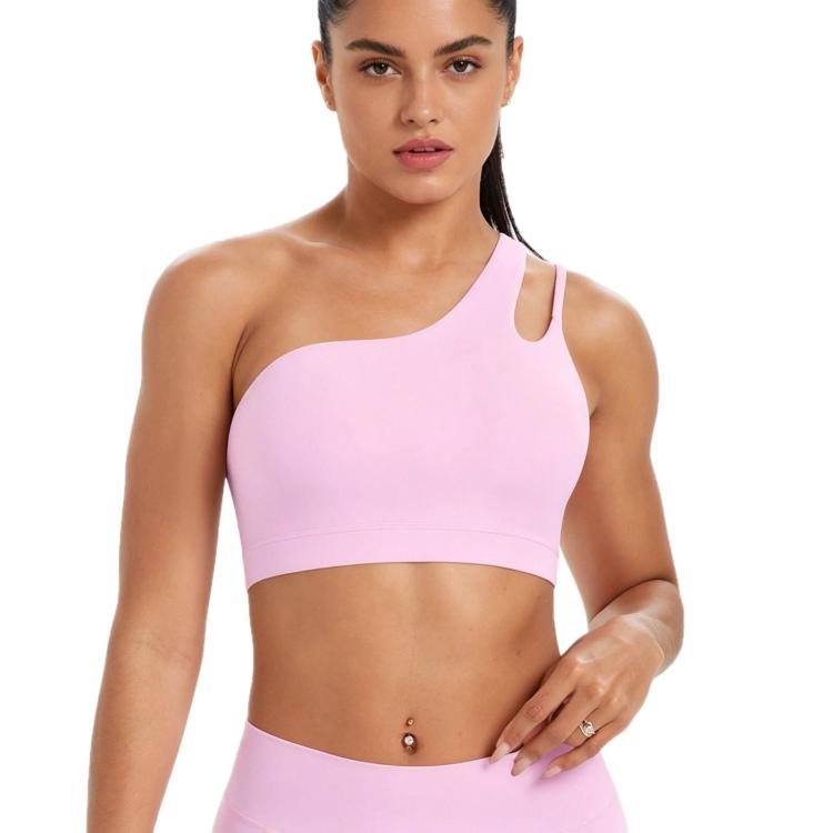 One-Shoulder Backless Sports Bra For Running Fitness And Yoga — view 37