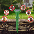 Solar Ground-Plug Animal Repeller With Color Ambient Light, Vibration & Infrared Detection Rat Repellent