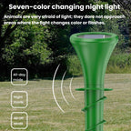 Solar Ground-Plug Animal Repeller With Color Ambient Light, Vibration & Infrared Detection Rat Repellent — view 5