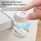 Toilet Seat Lifter Handle Adjustable Sanitary Toilet Lid Lifter For Bathroom Hygiene, Anti-Dirty No-Touch Toilet Cover Handle — view 4