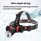 Outdoor High-Power Diving Headlamp, Waterproof LED Headlight For Rescue Lighting — view 5