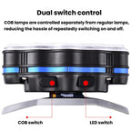 KC08 8LED Outdoor T6 High-Power Head-Mounted Flashlight, Waterproof COB Floodlight Headlamp For Camping & Night Fishing — view 4