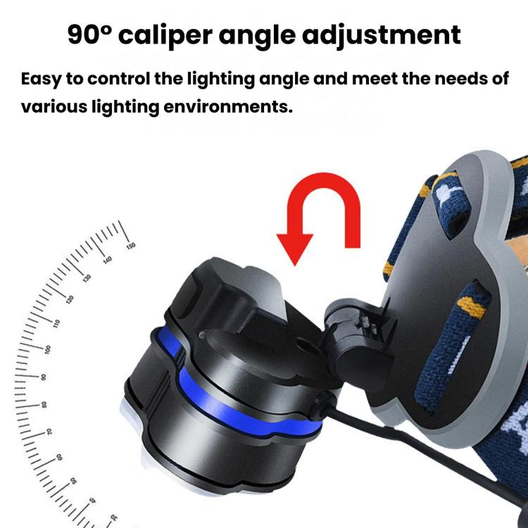 KC08 8LED Outdoor T6 High-Power Head-Mounted Flashlight, Waterproof COB Floodlight Headlamp For Camping & Night Fishing — view 5