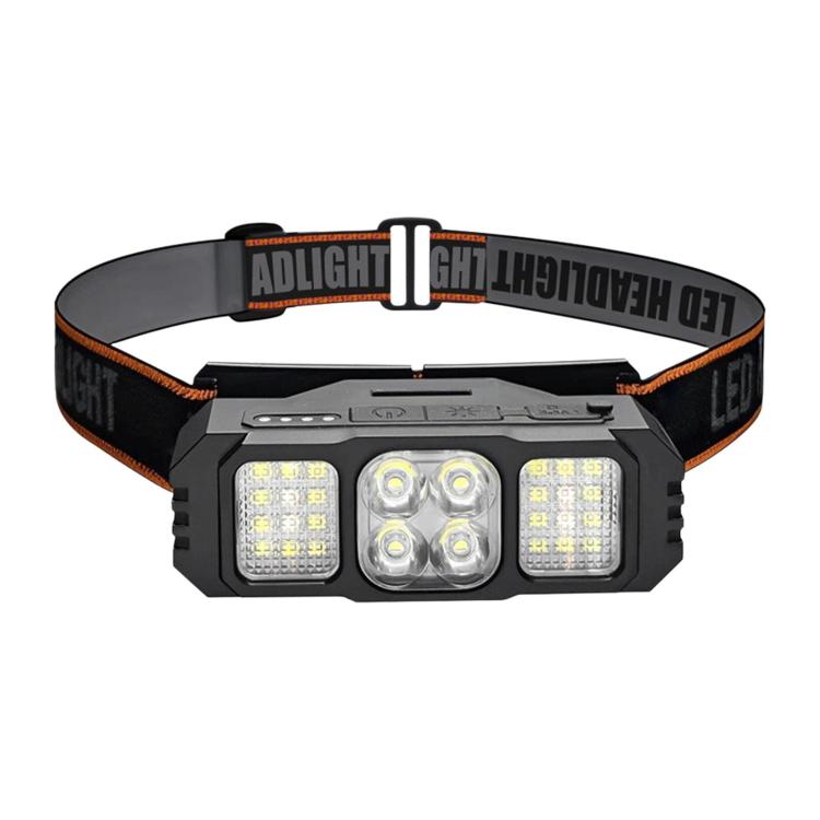 GY52 Portable Red-White Dual-Light Source LED Headlamp, Outdoor Headlight With Power Indicator