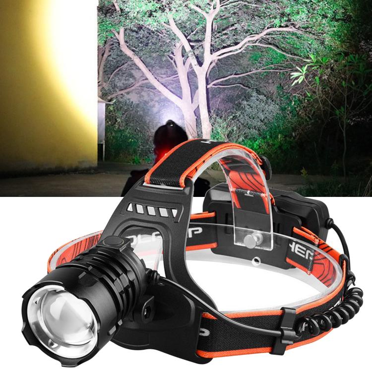 Telescopic Zoom High-Power Headlamp, Multifunctional LED Outdoor Headlight