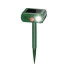 Solar Animal Repeller Outdoor Ultrasonic Cat Deterrent Yard with PIR Motion Sensor 4 Modes Ultrasonic Bird Deterrent Garden Dog Repeller with LED Flashing Light — view 2