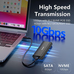 SSD Enclosure 10Gbps Aluminum USB-C 3.2 Solid State Drives, Supports Max 8TB — view 4