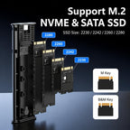 SSD Enclosure 10Gbps Aluminum USB-C 3.2 Solid State Drives, Supports Max 8TB — view 6