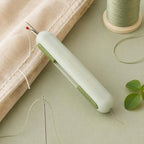 2-in-1 Seam Ripper and Needle Threader, Retractable Stitch Remover Tool for Hand Sewing, Double-Headed Threader & Seam Cutter