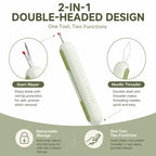 2-in-1 Seam Ripper and Needle Threader, Retractable Stitch Remover Tool for Hand Sewing, Double-Headed Threader & Seam Cutter — view 3