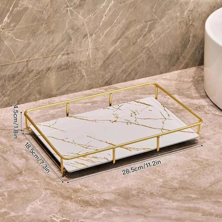 Bathroom Cosmetic Storage Rack, Vanity Countertop Tray