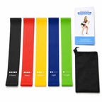 5-in-1 Resistance Loop Bands TPE Exercise Bands Workout Set with Storage Bag