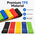 5-in-1 Resistance Loop Bands TPE Exercise Bands Workout Set with Storage Bag