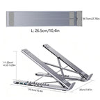 8-In-1 Laptop Stand With USB-C Hub Laptop Riser With Gigabit Ethernet, 4K HDMI, 2 USB 3.0, SD/TF, 100W PD, Foldable Portable Docking Station — view 9