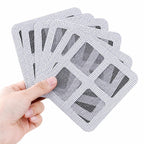 50pcs Disposable Shower Drain Hair Catcher Mesh Stickers Drain Cover Catcher for Bathroom, Bathtub, Kitchen Sink — 4x4 Inch Square