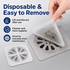 50pcs Disposable Shower Drain Hair Catcher Mesh Stickers Drain Cover Catcher for Bathroom, Bathtub, Kitchen Sink — view 4