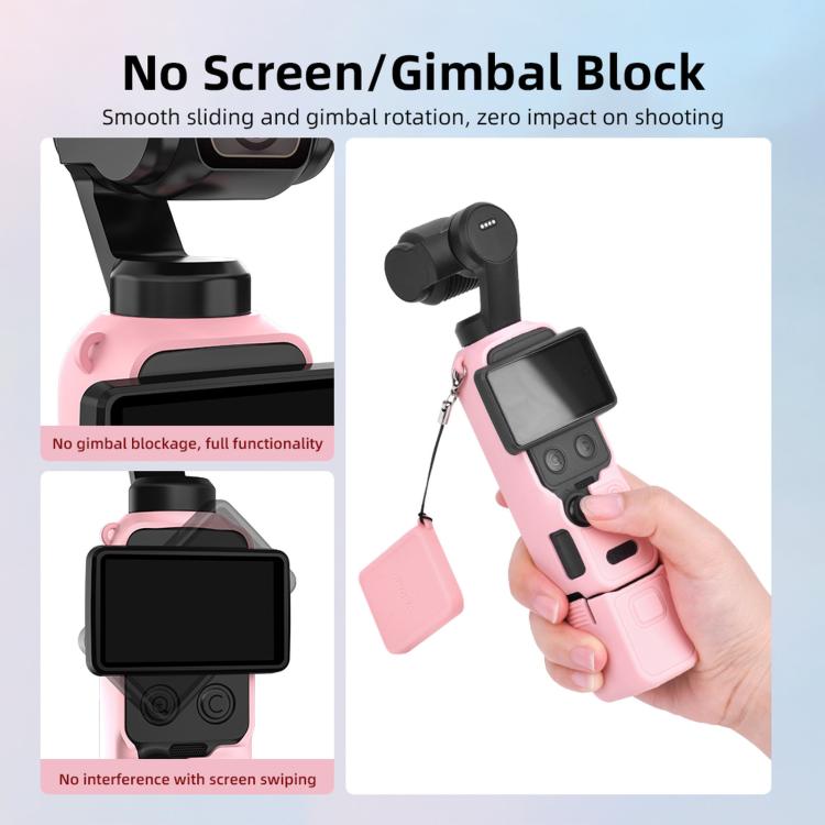 For DJI Osmo Pocket 4 BRDRC Display Sunshade Protective Silicone Case — view 8