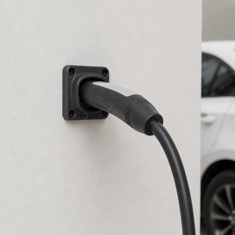 EV Charger Wall-Mounted Charging Connector Dock