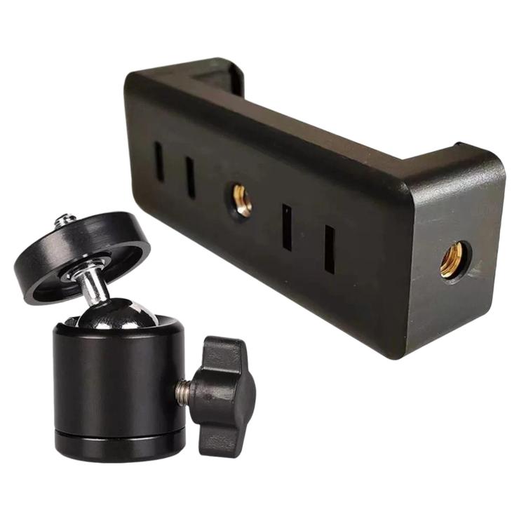 Phone Live Stand & Tripod Rotating Clamp, Multifunctional 360-Degree Overhead Shooting Holder