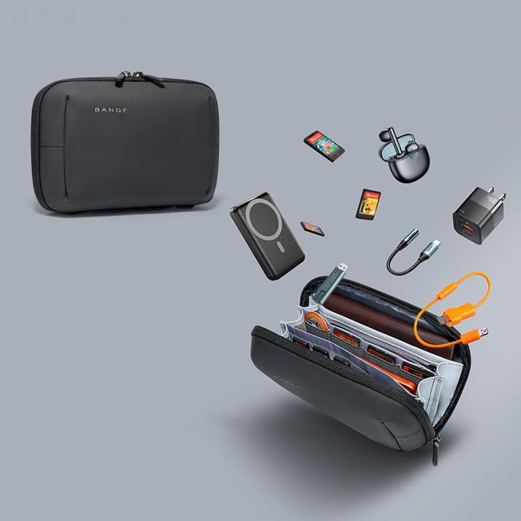 BANGE BG-7885 Digital Accessories Organizer Bag Multi-Compartment Card Slots Portable Waterproof Travel Bag