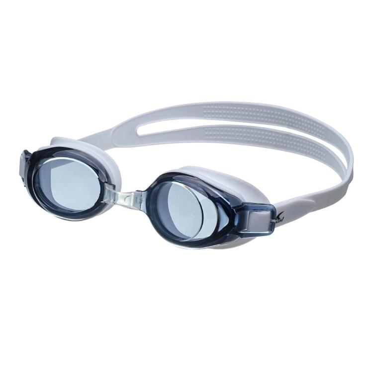 JAZERO Anti-Fog Clear Lens Swimming Goggles, Silicone Flat Lens Swim Glasses For Adults & Kids — Transparent Black