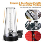 24oz Slim Replacement Cups and Lids Set For Ninja SS101 / SS100 / SS300 — 2 Cups+2 Lids+Sealing Ring