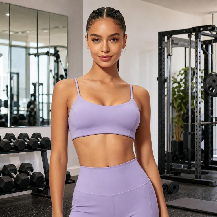 Quick-Dry Strap Yoga Top Women Backless Sports Bra & Fitness Top — Dark Blue