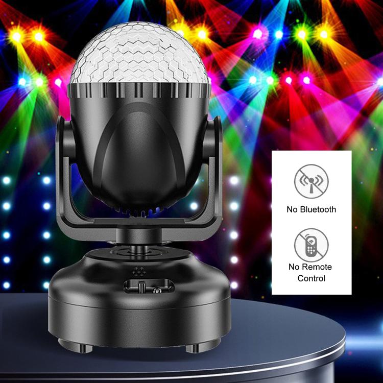 Mini LED Moving Head Magic Ball Light Atmosphere Lamp For Home Party, Bar & Stage — No Bluetooth With Remote Control