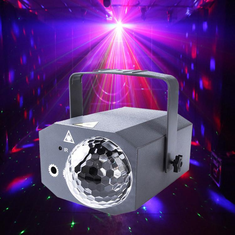 Plastic Laser Magic Ball Light Colorful Rotating Stage Ambience Light For KTV & Bar — UK Plug Grey
