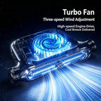 KLX09 3-Speed High Wind Car Seat Fan USB Brushless Motor Cooling Fan