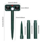Outdoor Solar-Powered Ultrasonic Animal Repellent — 707