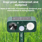 Outdoor Solar-Powered Ultrasonic Animal Repellent — 707B
