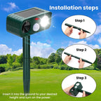 Outdoor Solar-Powered Ultrasonic Animal Repellent — view 6