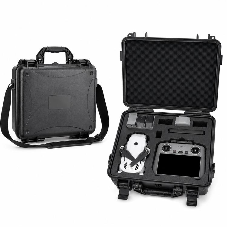 For DJI Lito 1 / X1 Drone Shockproof Safety Case Outdoor Portable Waterproof Storage B — Black No Shoulder Strap