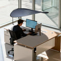Office Sun Protection Privacy Shield Curtain Indoor Sun Blocker Preventing Direct Air-Condition Blows