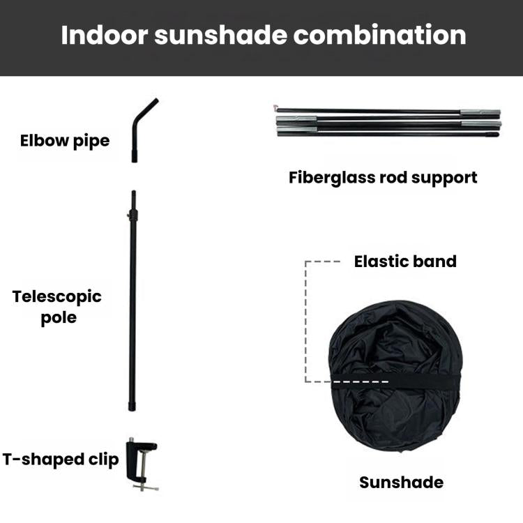 Office Sun Protection Privacy Shield Curtain Indoor Sun Blocker Preventing Direct Air-Condition Blows
